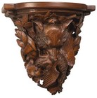 Rustic Fox Head Wall Shelf-Handcrafted Artisan