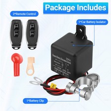 Dual Wireless Car Remote Battery Disconnect Relay Kill Master Cut-off Switch 12v Dual Wireless Car Remote Battery Disconnect Relay Kill Master Cut-off Switch 12v
