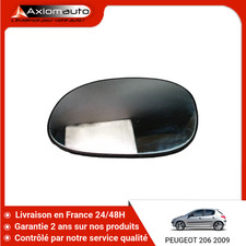 Glace de rétroviseur Peugeot 206