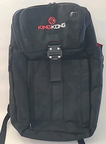 KING KONG 21" Backpack Black Cross Fit School Gym Bag Work KNNG Preowned - Picture 2 of 24