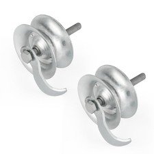 2 Pack 5" Steel Pipe Sliding Gate Rollers Galvanized for 1 5/8" Pipe Track
