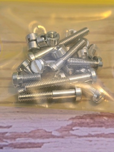 Aluminum Cartridge Headshell Mounting Screws, Nuts And Nylon Washers 36 pc set - Picture 3 of 3