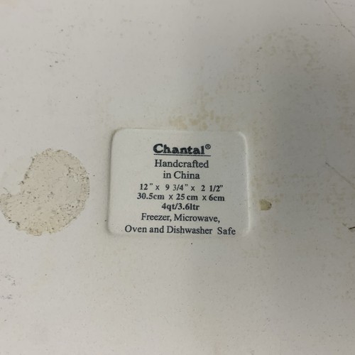 Chantal rot Handarbeit Backform 4 Quart 12”x9 3/4”x2 1/2” Kasserolle Keramik - Bild 6 von 6