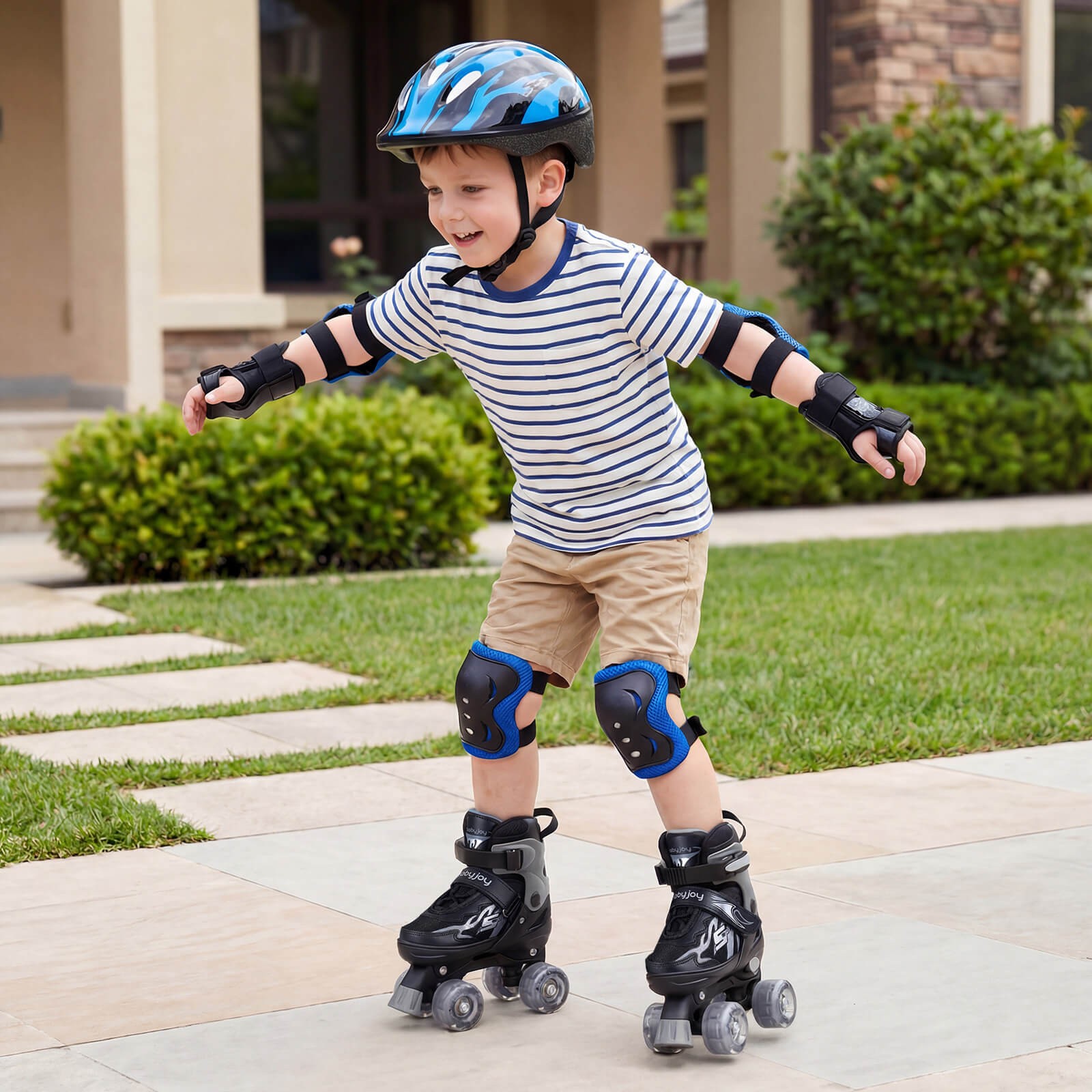 For Girls Boys, Fun Illuminating Rollerskates For Ages 5-7