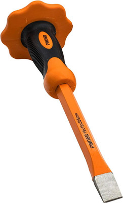 12-Inch Heavy Duty Flat Chisel with Hand Protection, Flat Head, Demolishing/Maso