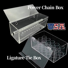 Dental Orthodontic Power Chain Box Elastic Ligature Ties Storage Box Holder Case