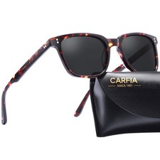 CARFIA Acetate Polarized Sunglasses for Women UV400 Protection CA5354