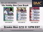 Braylon Payne 2024 Leaf Vivid Baseball 1x Case Break #21