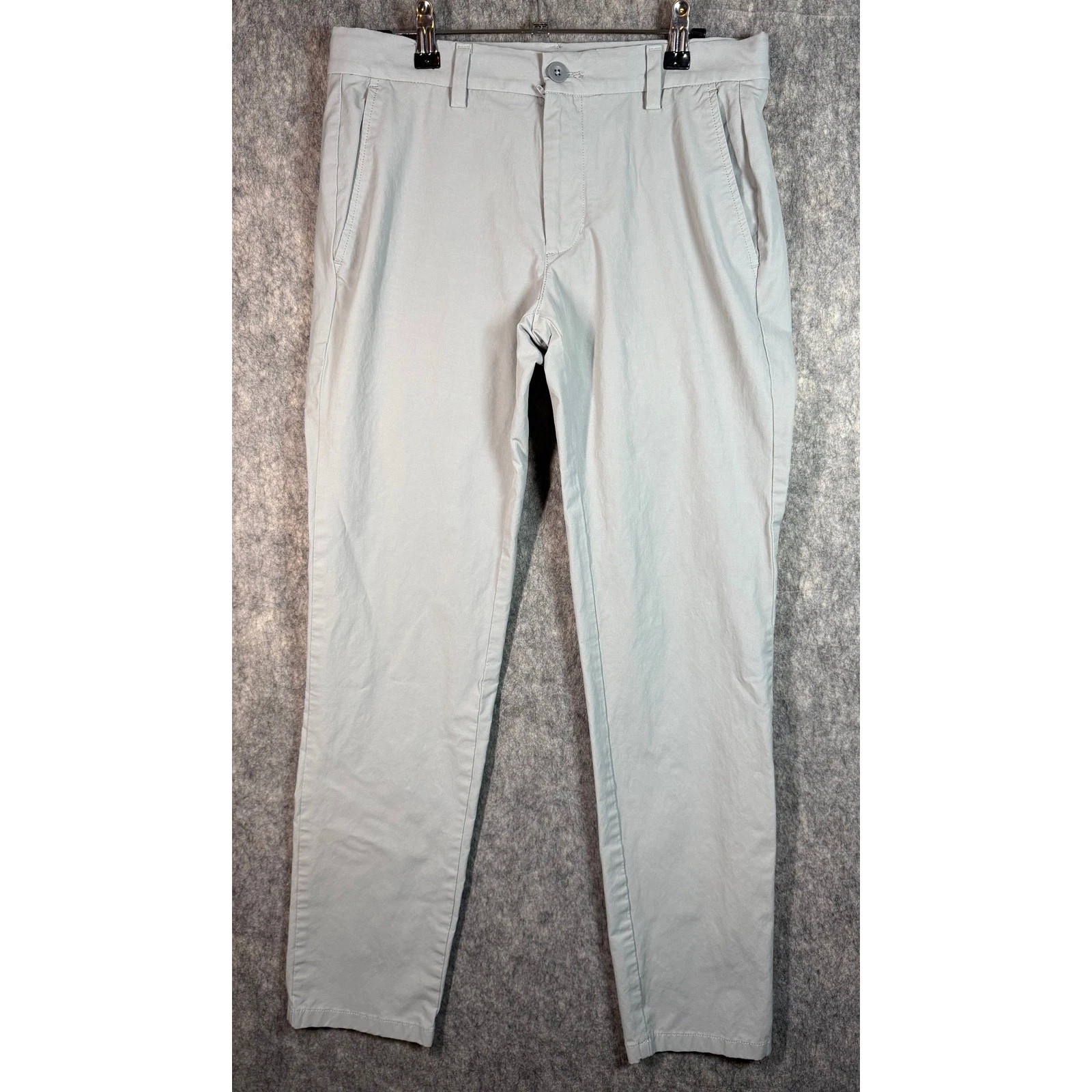 Vineyard Vines Performance Pants Mens 30x32 Stretch Chino Light Gray Preppy