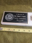 Military Air Lift. Command Gen. R.E. Huyser 1987 Pen holder on marble base only — photo 3