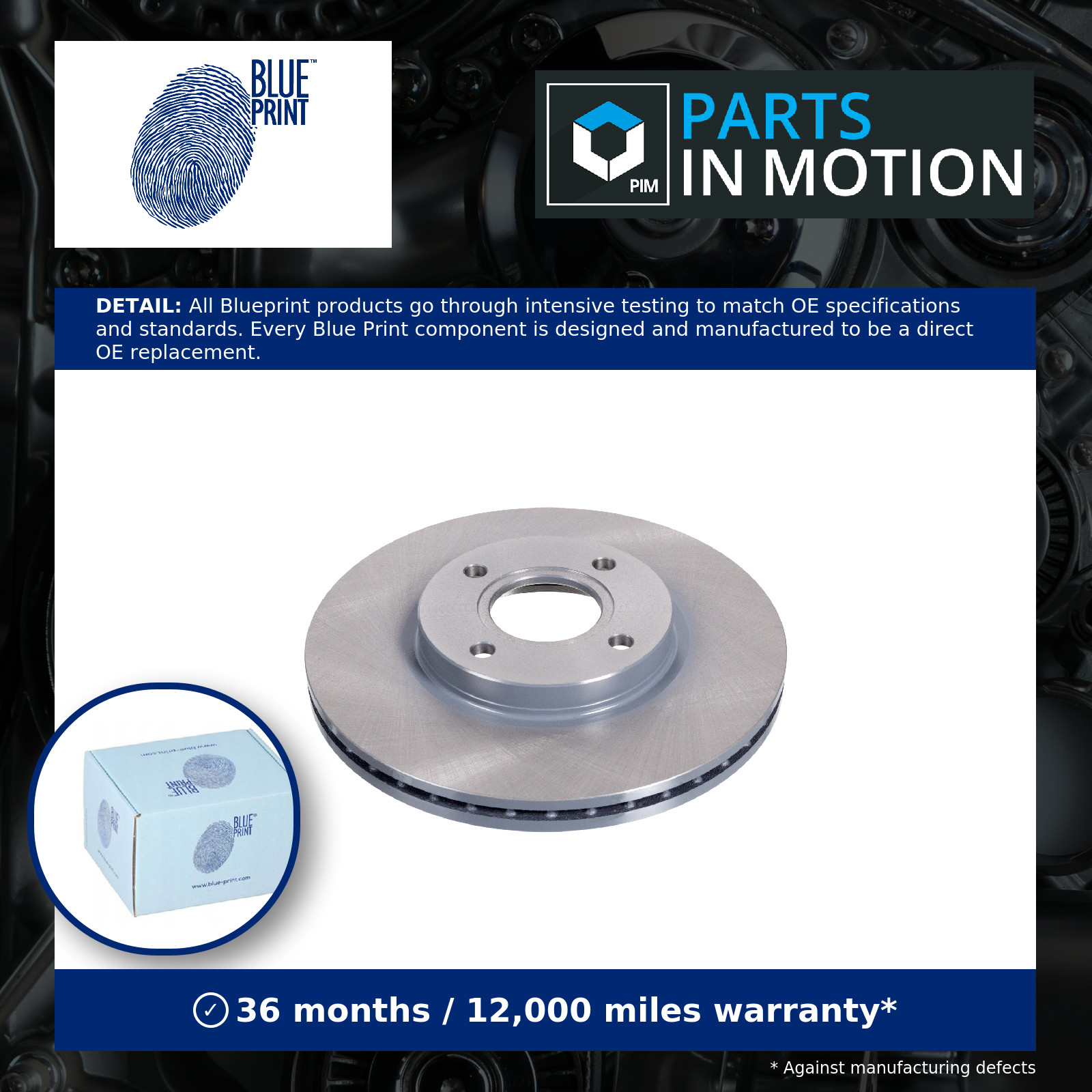 2x Brake Discs Pair Vented Front 278mm ADF124338 Blue Print Set 1751584 1833857 - Image 17