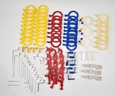 Large Lot of RINN Dental X-ray Film & Phosphor Aiming Rings & Arm Positioners