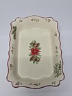 Better Homes & Gardens Heritage Collections 13X9 Poinsettia Xmas Casserole Dish