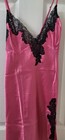 VTG NWOT FREDERICK'S OF HOLLYWOOD Nightie Chemise Slip Pink Satin Medium — photo 2