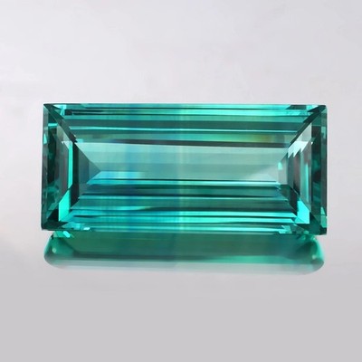 Tourmaline Indicolite Emerald Cut 12-14 Ct Blue Green Natural AAA Loose Gemstone