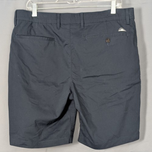 Faherty Movement Chino Shorts Mens 34 Navy Blue 8' Inseam Performance Stretch - Picture 4 of 9