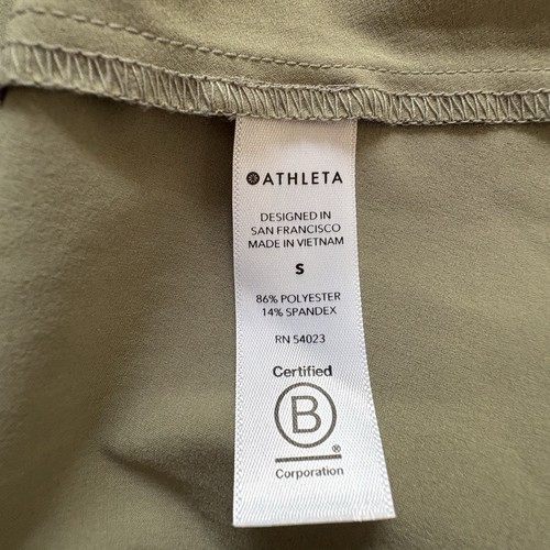 Athleta Women’s Presidio Dress Size S Green Hi And Low Light Weight Side Pockets - Picture 8 of 11