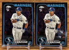 DOMINIC CANZONE Rookie LOT | 2024 Topps Chrome Seattle MARINERS RC #133