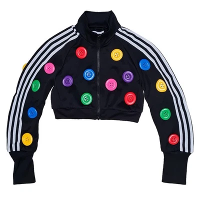 adidas Jeremy Scott Buttons Jacket Crop Jacke Track Top bunte Knöpfe O27152 - Bild 1 von 4