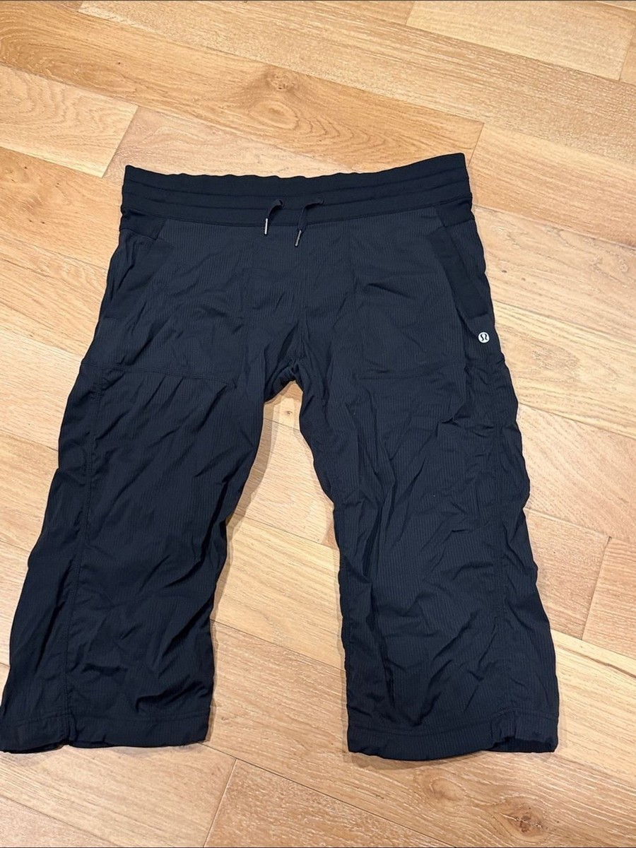 lululemon athletica Black Studio Crop Capri Pants 10 View 2