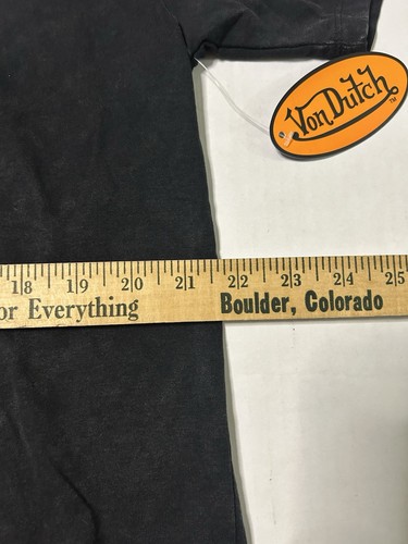 T-shirt Von Dutch nera fascia ali bulbo oculare double face taglia XL NUOVA CON ETICHETTE - Foto 5 di 10