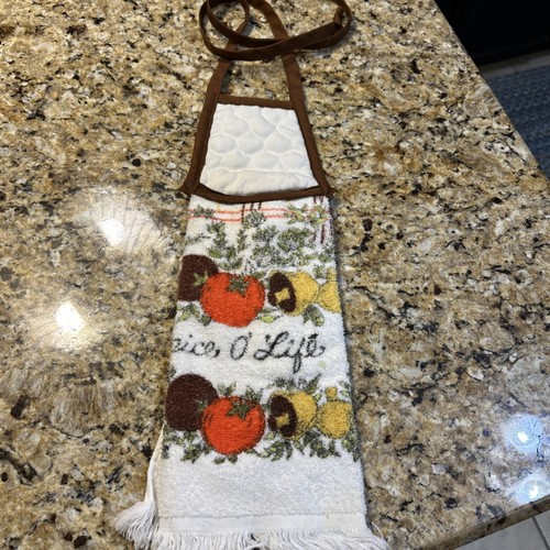 Vintage Corning “SPICE OF LIFE” Dish Towel Hanging