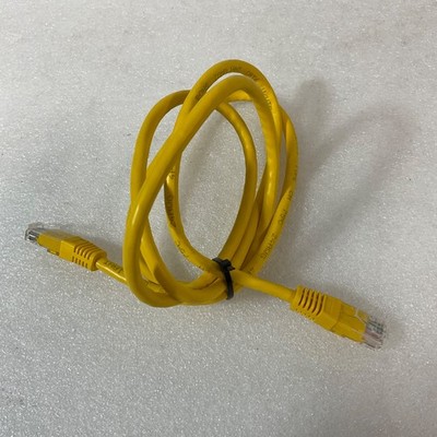 48 in Cat5 Ethernet Network Cable Yellow RJ45 Male to Male