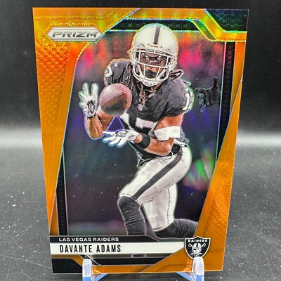 Davante Adams Orange Prizm /249 2024 Panini Prizm #150 Las Vegas Raiders