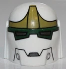 Lego Star Wars Minifig Helmet Bounty Hunter Jaw Dark Green Olive Green