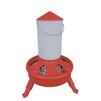 GeflüGel Futterautomat Kunststoff - Drehverschluss & Klappbare FüßE - 1,5 Kg