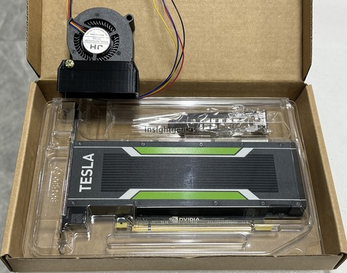 Brand New In Box Nvidia Tesla P4 8GB GPU Graphics Card and Turbo Cooling Fan - 第 1/4 張圖片