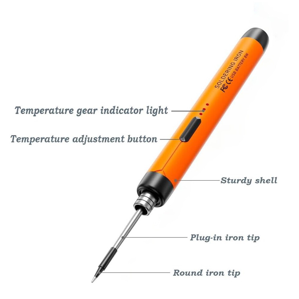 TypeC Wireless Soldering Iron Kit Portable Rechargeable Soldering Iron