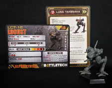 Battletech Miniatures Locust Pilot, Mech Cards A Game of Armored Combat