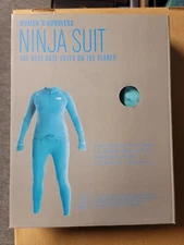AIRBLASTER Women snowboard Snow HOODLESS NINJA SUIT Base Layer GNU teal XL