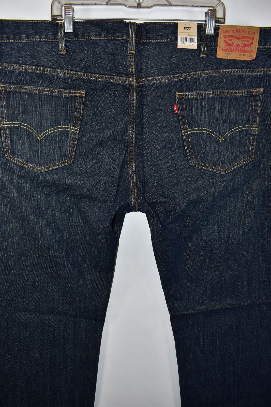 New Levi's 569 Loose Straight Blue Jeans Mens Size 44x30 thumbnail 7