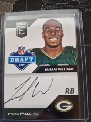 2017 elite Jamaal Williams pen pals auto rc #pp-wi