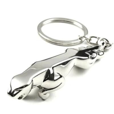 Jaguar Keychain Stainless Steel Design for Luxury Car Keyrings Key Chain Rings