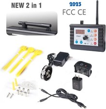 2 in 1 Wired Electric Dog Pet Fence System For 2 Dogs, 2 Collar System NEW.