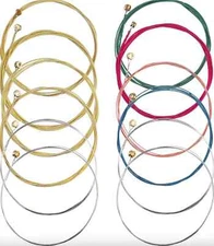 Cuerdas De Guitarra Acustica Cuerdas De Colores Para Guitarra Acústica 6 Piezas