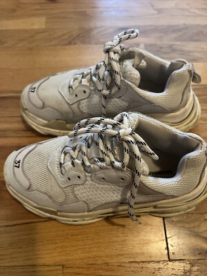 Authentic Women's Balenciaga White Triple S Sneakers Size 37 | eBay