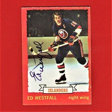 Autographed Ed Westfall 1973 O-Pee-Chee Card 67 A4