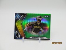 2022 Bowman Chrome Robert Hassell Top 100 Scouts Green Refractor /99 Nationals
