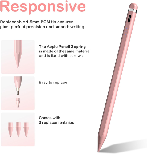 Stylus Pen for Ipad 9Th&10Th Generation-2X Fast Charge Active Pencil Compatible - Picture 6 of 12