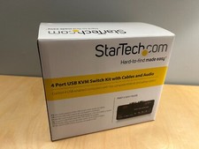 StarTech 4 Port Black USB KVM Switch Kit with...