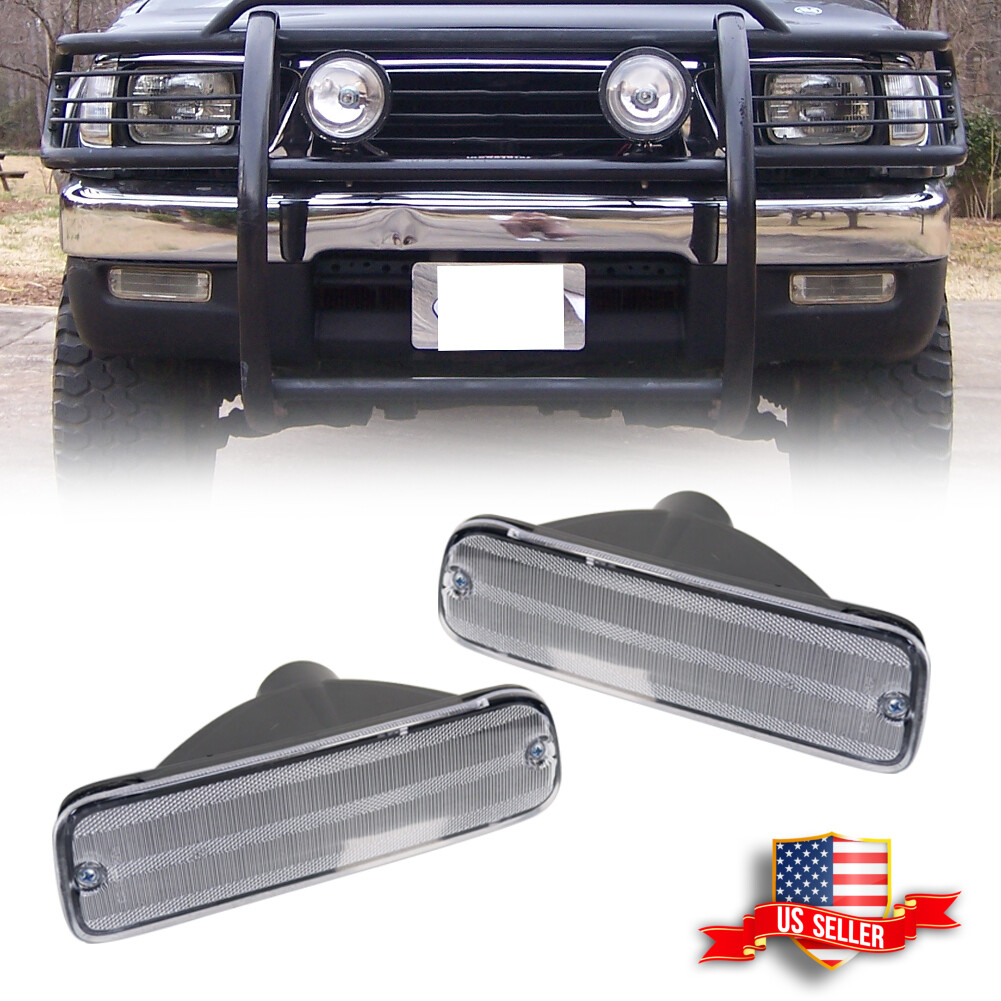 Clear Bumper Signal Lights 1 Pair For 95 96 97 Toyota Tacoma 4WD 98-00 2WD