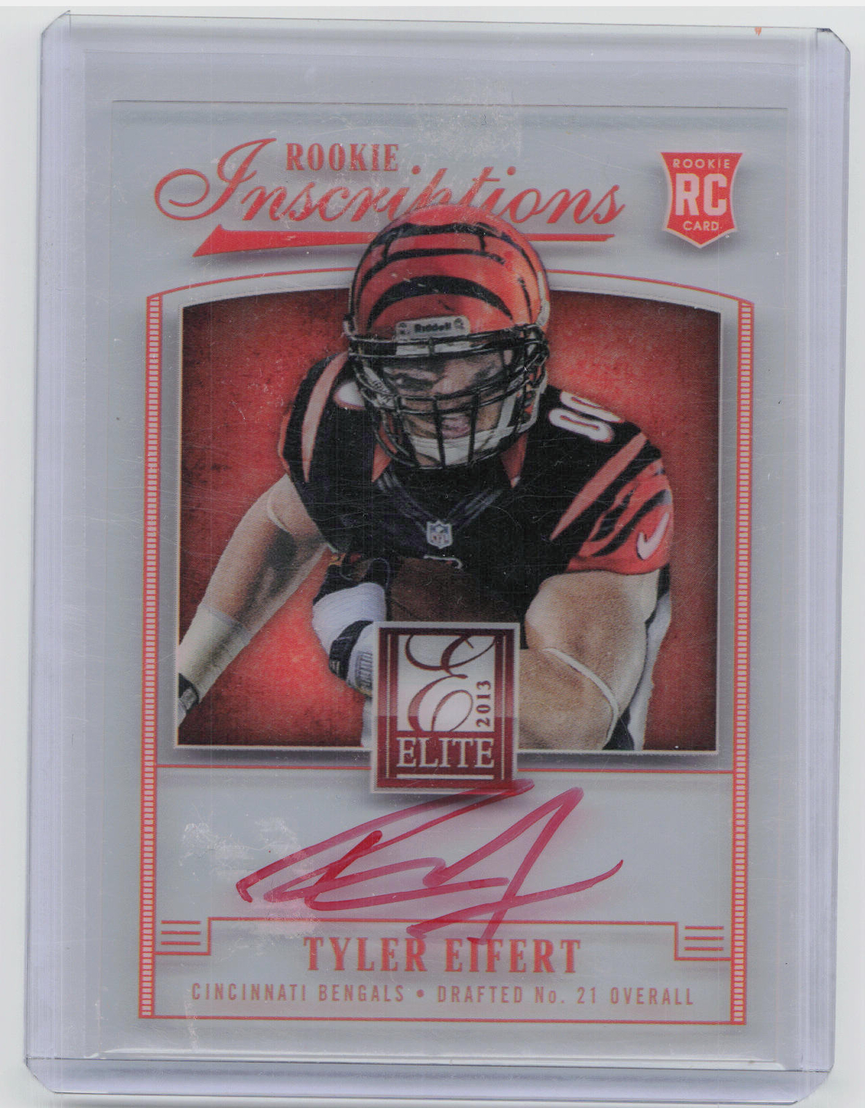 Tyler Eifert Panini Elite Rookie Inscriptions #21 Red Ink