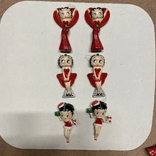 Lot of 6 Betty Boop Christmas Ornaments $32.95 OBO