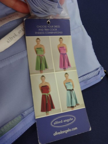 Nwt Alfred Angelo Femmes Lavande Organza Robe Style 08Q Taille 2 - Photo 4 sur 5