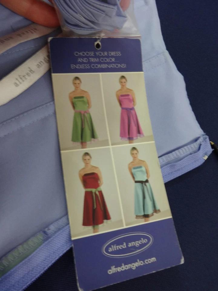 VESTIDO FEMININO LAVANDA ORGANZA ESTILO 08Q TAMANHO 2 ALFRED ANGELO NOVO COM ETIQUETAS - Imagem 4 de 4