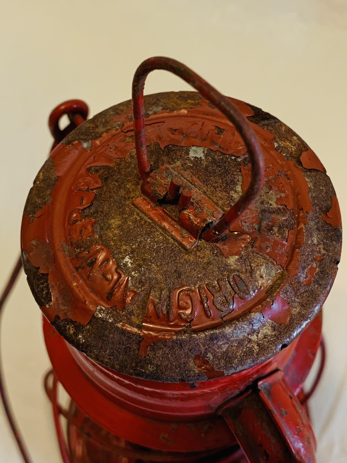 VTG FEUERHAND RED LANTERN RED GLOBE West Germany BABY SPECIAL No.276 NIER PATENT